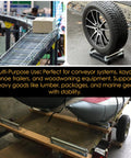 1.5'' Diameter Conveyor Rollers with Stands, 10'' Galvanized Steel Long Roller for Kayak Trailer, shown in various uses