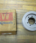 Conveyor Sheave 7.5X3C SF For Classical CB Bushing, Through Bore 2.00 In next to TB Wood's box on wooden floor