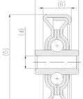 Conveyor Skate Roller Bearing 6.1x49.5x23.5 Pack of 10 Bearings - VXB Ball Bearings