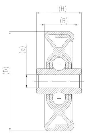 Conveyor Skate Roller Bearing 6.5x49.5x20.6 Pack of 10 Bearings - VXB Ball Bearings