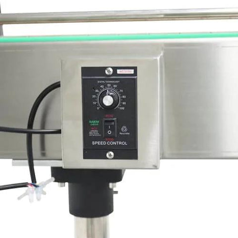 Control panel of Chain Plate Conveyor Belt For Assembly Line With Height And Speed Adjustable 110V 73.62 Inch By 3.94 Inch