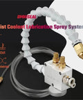 Coolant Lubrication Spray System For CNC Lathe Milling Drill Engraving Machines, 8mm Pipe Cooling, Dark Green Air Cylinder