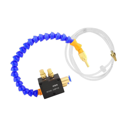Lubrication Spray System For Milling Machines, S-BPV-03 High Efficiency Coolant Sprayer with hose and valves