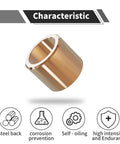 Sleeve Bearing Three Quarters Inch Bore One Inch Outer Diameter Seven Eighths Inch Length Cast Brass Wrapped Oilless Self Lubricating Bushing