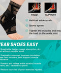 Copper Infused Ankle Brace For Men And Women Breathable Compression Sleeve With Copper Nylon Blend Targeted Support Size M
