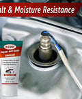 Keze Copper Anti Seize Thread Lubricant Grease Antiseize Compound Lubrication for Automotive Spark Plug Bolts and Nuts Prevent Rust and Corrosion High Temp Resistant 1 Oz-1 Pack tube and applied to spark plug