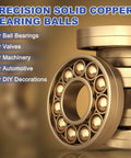 Solid Copper Bearing Balls 12mm Diameter Set Of 5 With G200 Precision For Machinery Automotive And DIY Projects Made From Corrosion Resistant T2 Copper By uxcell