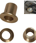 Bike Engine Clutch Bell Drum Brushing Sleeve Kit For 100cc 4 Stroke Motors Flange Bearing Parts, copper sleeve and installation view
