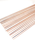 Phosphor Copper Brazing Rod Kit Nitrate Sticks 20 Pieces for HVAC Refrigeration, copper rods arranged for welding and soldering use
