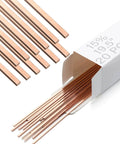 20 Silver Brazing Rods Pack 0.050 By 0.125 By 19.5 Inch Copper Phos Copper Alloy for HVAC Air Conditioning Refrigeration Welding Industry Grade