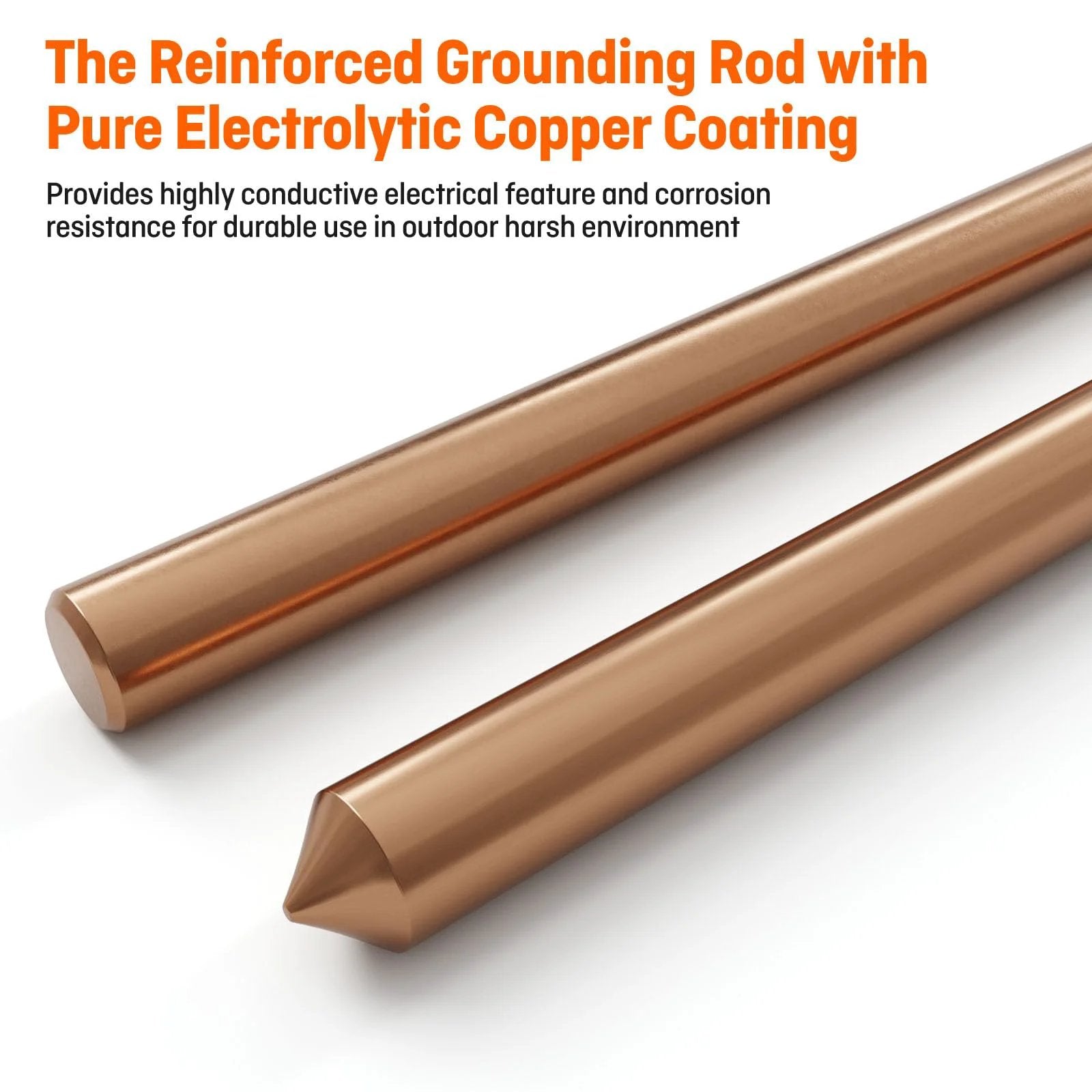Copper Clad Ground Rod Kit 3ft With Clamp ✓