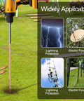 Grounding Rod Kit Zonon With Five Eighth Inch Copper Clad Grounding Rods And Clamps for electric fences, satellite dishes, generators.