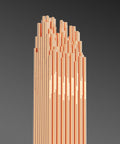Copper-coated ER70S-6 mild steel TIG filler rods, 3/32 inch diameter, 16 inch length, ideal for Argon CO2 shielding gas welding.