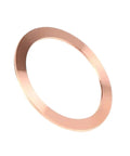 Side view of Vacuum Sealing Copper Gasket Ring for Flange Pipe Fitting, compatible with CF16 through CF250 vacuum flange systems