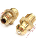 Premium Copper Taper Thread Grease Zerk Nipple Fitting Straight 1/4-28 SAE-LT 25 Pcs Set For Standard Grease Ports Leak-Proof Seal