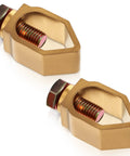 Two Pack Copper Ground Rod Clamps for Direct Burial Grounding Rods One Half to Five Eighth Inch Fits Rebar and Pipe Heavy Duty Set