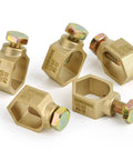 Copper Ground Rod Clamp For Half Inch To Five Eighths Inch Grounding Rods And Pipes With Galvanized Bolt Solderless Ground Wire Connection Compatible With No 10 Solid To No 2 Str Conductors Great For Residential Electrical Grounding