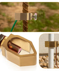 Two Pack Copper Ground Rod Clamps For Direct Burial Grounding Rods One Half To Five Eighth Inch Fits Rebar And Pipe, close-up