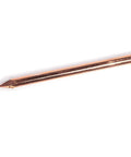 Copper Grounding Rod Four Feet Long Three Eighth Inch Diameter With Attached Ground Rod Clamp For Electric Fences and Antennas