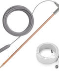 Copper Grounding Rod Kit With 40 Ft Braided Ground Cord And Wristband For Earthing Mats Sheets Blankets And Pillowcases Heavy Duty 12 Inch C1100 Copper Rod For Deep Soil Penetration Portable Earthing System For Home Office And Outdoor Use By FEUNLEM