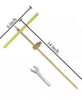 Copper Grounding Rod For Electric Fence And Generator Portable Ground Rod With Clamp T Handle And Wrench Heavy Duty Kit