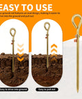 Image showing the Copper Grounding Rod Kit For Electric Fence And Generator, easy to install and remove from the ground