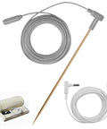 Copper Grounding Rod Kit With 40 Foot Grounding Wire And Alligator Clip For Portable Earth Connection