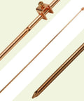 Copper Grounding Rod With Attached Wire Clamp For Antennas And Satellite Dishes, 4 Foot Copper Clad Ground Rod by Skywalker