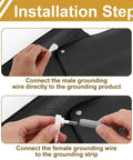 Installation steps for Copper Grounding Rod Kit With 40 Foot Grounding Wire And Alligator Clip for connection to earth products.
