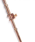 Copper Grounding Rod Four Feet Long Three Eighth Inch Diameter With Attached Ground Rod Clamp for electric fences antennas