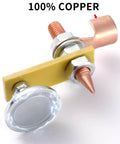 2 Pack Magnetic Welding Ground Clamps with conductive rods and copper tails, durable magnet head, strong suction for reliable grounding