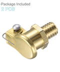 Copper Oil Cup Cap Set With M6x1 Thread For Lathe Machines And Mechanical Lubrication, brass cap with threading and spring clip