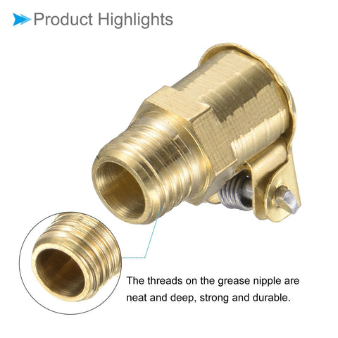 Close-up of Copper Oil Cup Cap M8x1 Thread For Industrial Lubrication with detailed view of durable threading, ideal for lathes.