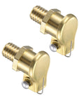 Copper Oil Cup Cap Set With M6x1 Thread For Lathe Machines And Mechanical Lubrication, durable copper construction, 2 pieces