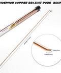 Copper Phosphorus Brazing Rods For HVAC And Refrigeration Repairs Fifteen Point Seven Inches Long Flux Coated BCuP 2 30 Pieces Low Melting Point
