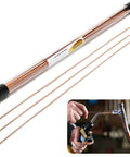 Copper Phosphorus Brazing Rods For HVAC And Refrigeration Repairs Fifteen Point Seven Inches Long Flux Coated BCuP 2 30 Pieces