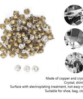 10 Mm Metal Studs And Claw Rivets Set For Clothing And Fabric Crafting, 100 Pcs made of copper with electroplated finish