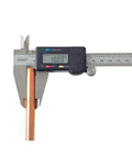 99.98 Percent Pure Copper Rod 10mm Diameter 102mm Length Solid Copper Round Bar measured with caliper