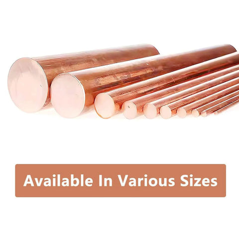 99.98 Percent Pure Copper Rod 10mm Diameter 102mm Length Solid Copper Round Bar For DIY Metalworking And Hobby Crafts Assortment