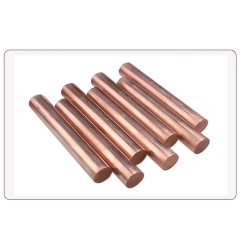 Pure Copper Round Rods Set 10 Piece 15.7 Inch Length 3mm Diameter 99.9 Percent Pure Copper for Grounding Gardening Crafts and Metalworking
