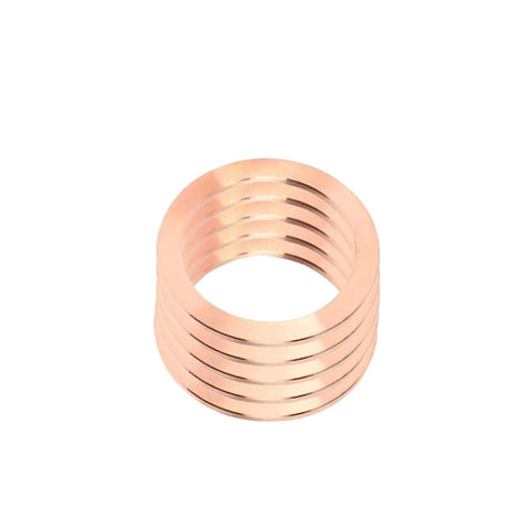 CF35 copper gasket for vacuum systems in 2.75 inch size, ideal for creating a hermetic seal in ultra-high vacuum applications.