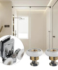 Four Sets 23mm Shower Door Rollers With Screws Replacement Wheels For Bathroom Sliding Doors Includes Copper Construction