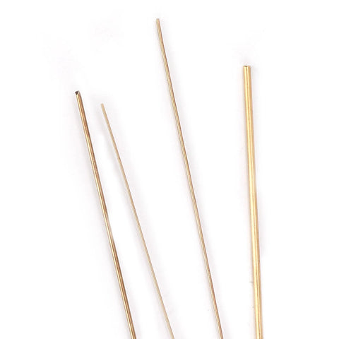 Gold Soldering Wire Set For Jewelry Making - Four Copper Wires In 0.5mm, 0.7mm, 1.0mm, And 1.5mm, Argent Soudure Finish