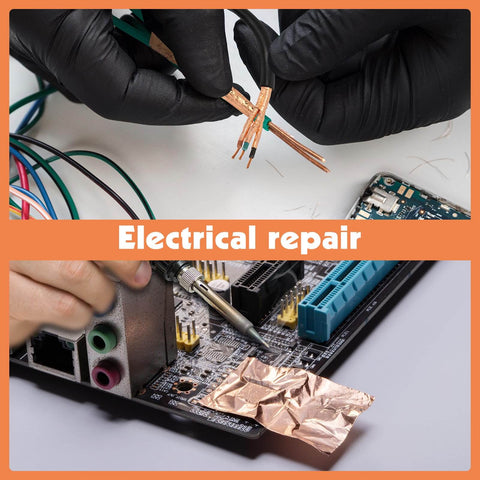 Copper Foil Tape, Conductive Double Sided Adhesive, 1 Inch Wide By 130 Feet Total, Two Rolls, used for electrical repair