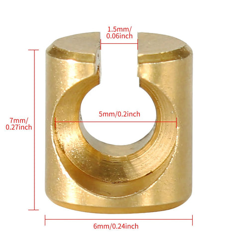 Harley Throttle Idle Cable Ferrules For Carburetor Throttle Cable End Joint Guide Nut with dimensions
