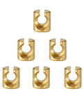 Throttle Idle Cable Ferrules For Harley Davidson Carburetor Throttle Cable End Joint Guide Nut, copper, set of 6 ferrules