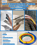 Copper Tube Bender Kit Four-Piece Set For HVAC And Refrigerator Repair, 13ft total length with color-coded bending strips
