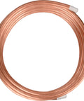 Copper Tubing 1/4 Inch Outer Diameter 3/16 Inch Inner Diameter 25 Feet Seamless Round TP2 Pure Soft Coil 99.9 Percent C12200 Refrigeration ACR