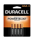 Coppertop AAA Batteries With Power Boost 4 Pack Alkaline Long Lasting Power packaging front view