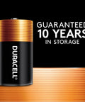 Coppertop D Alkaline Batteries 8 Pack For Household And Office Devices showing 10-year storage guarantee